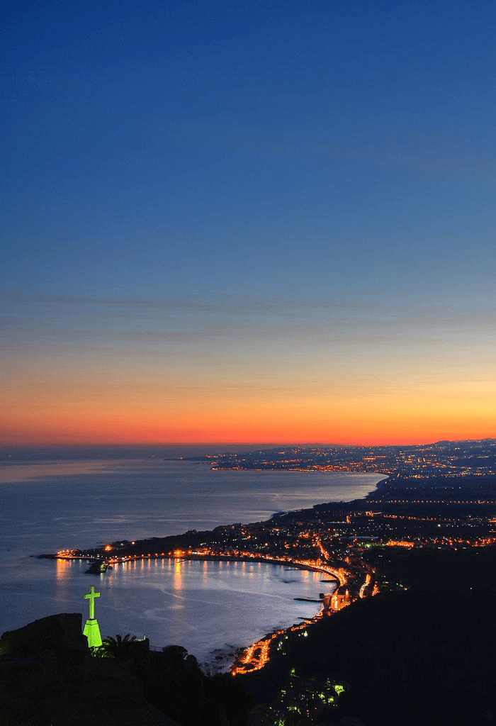 Beautiful coastline of Cinisi, Sicily